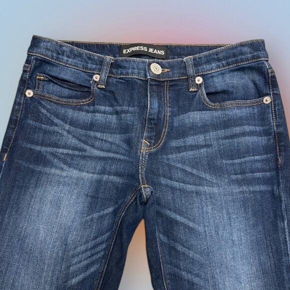 Express Women’s 4 GIRLFRIEND Blue Jeans - Picture 1 of 4